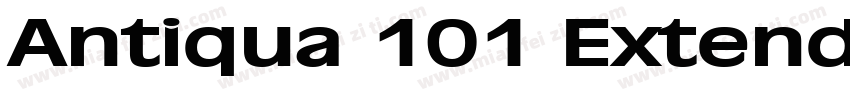 Antiqua 101 Extended BoldItalic字体转换